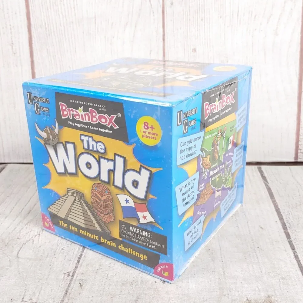 BrainBox The World Memory Card Game University Games Educational Kids NEW SEALED